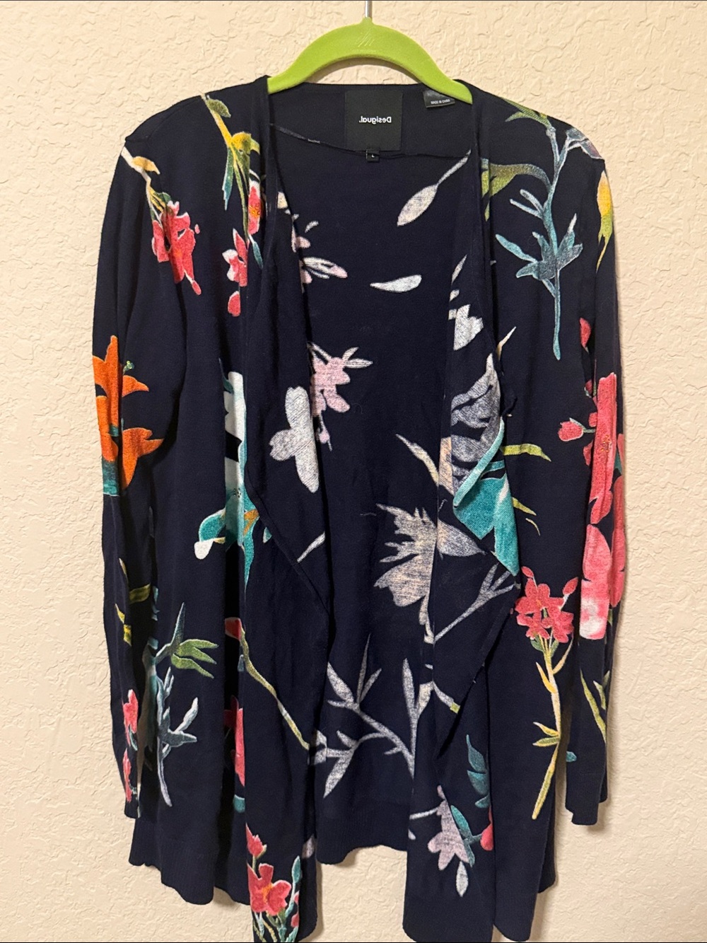 Desigual Navy Blue Floral Women Sweater